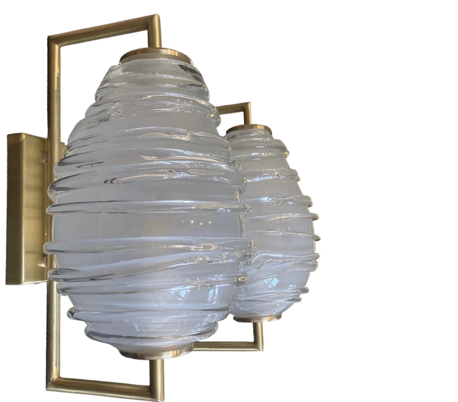 Two Ripples Wall Sconce side view