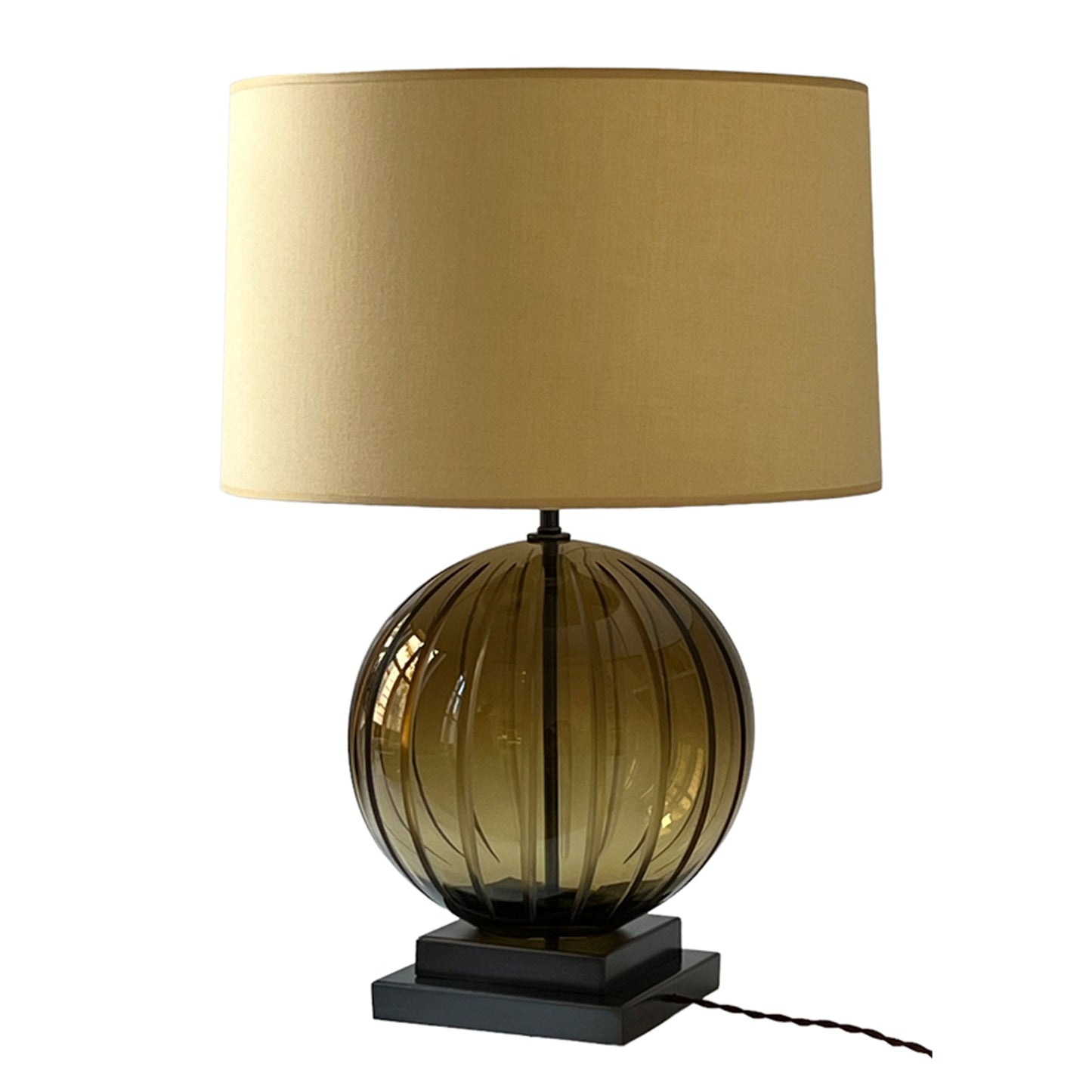 Single Ball Table Lamp Olive
