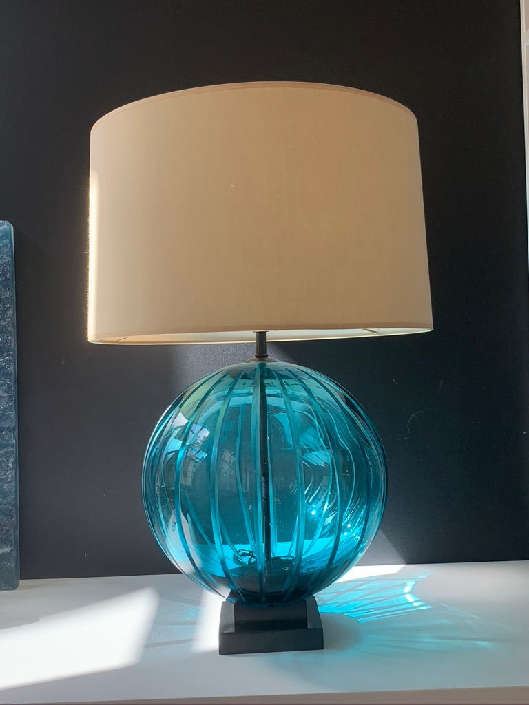 Single Ball Table Lamp Aquamarine