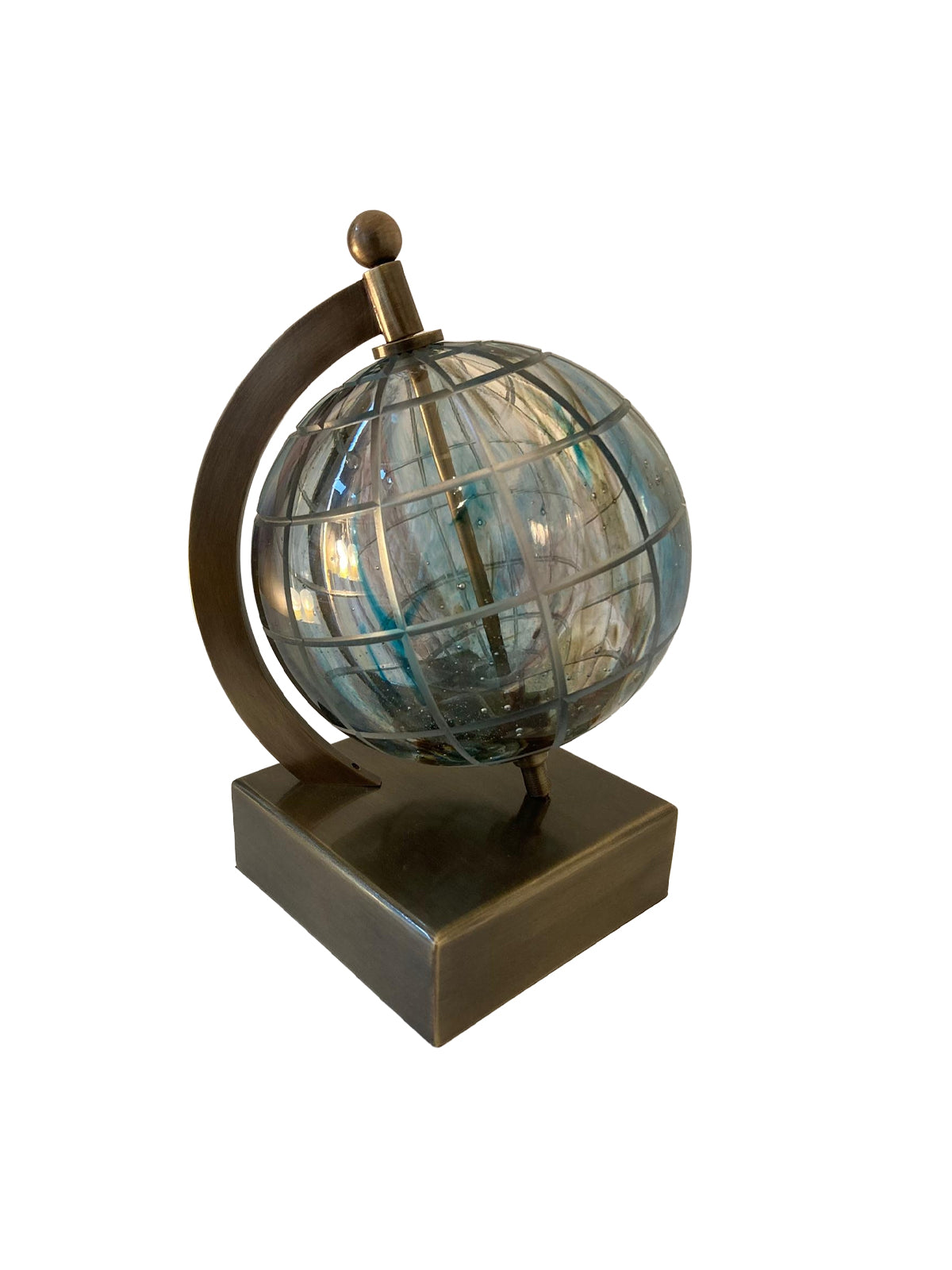 Spinning Globe Bookend transparent on white background