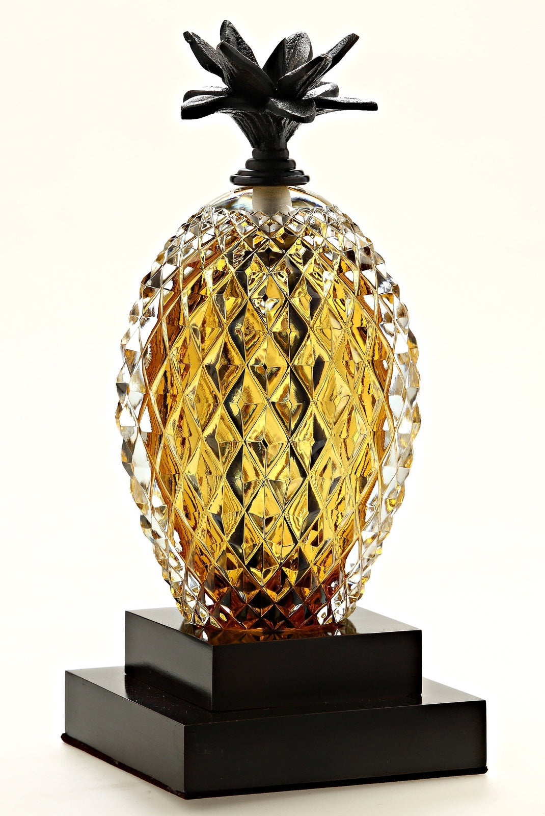 Pineapple Bookend Amber well lit