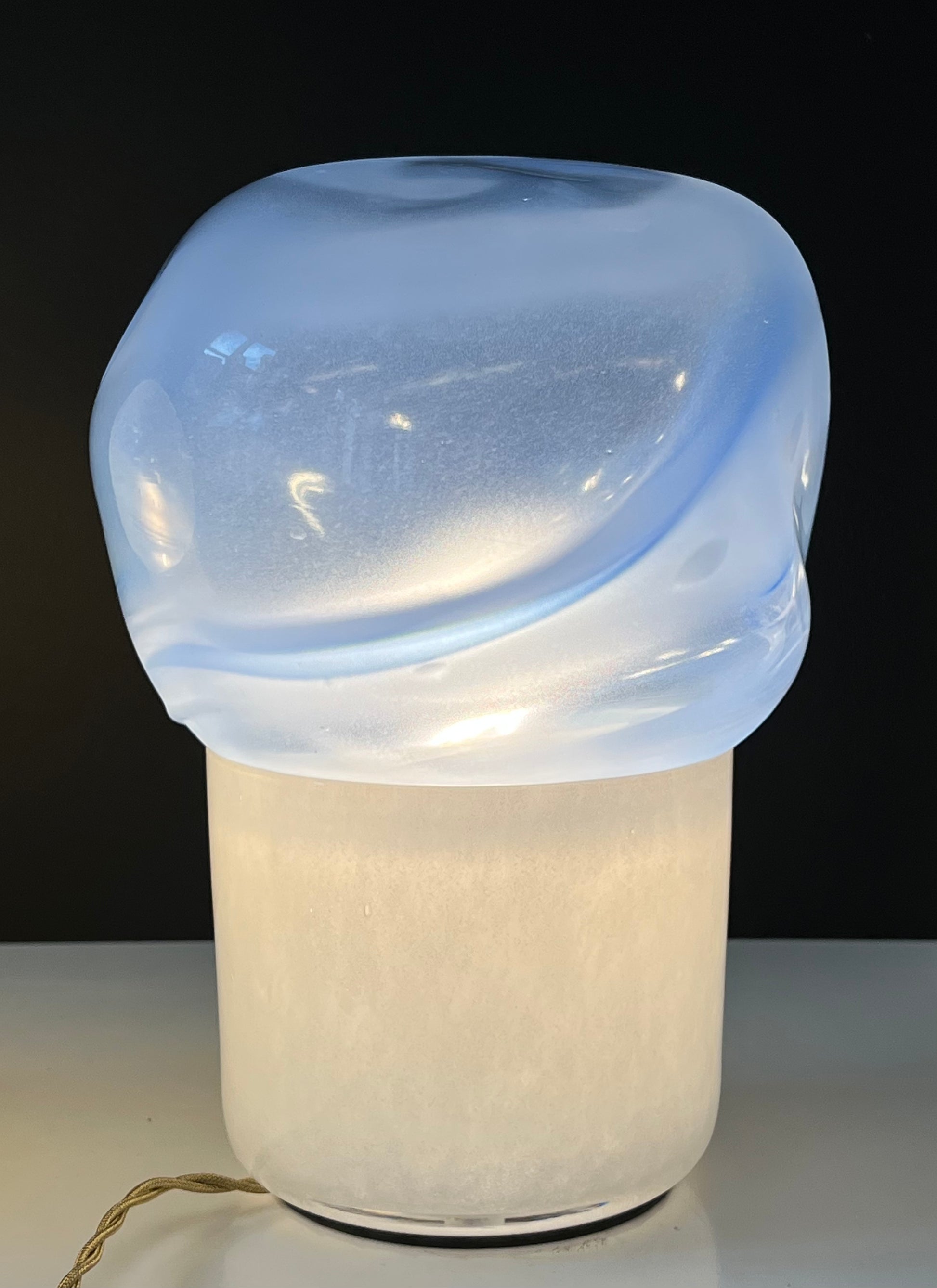 Cotton Candy Table Lamp Milk and Blue