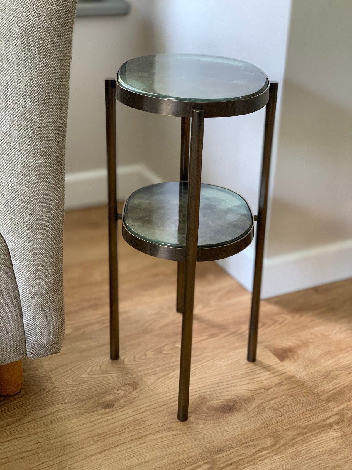 Strait doubles side table in a modern house