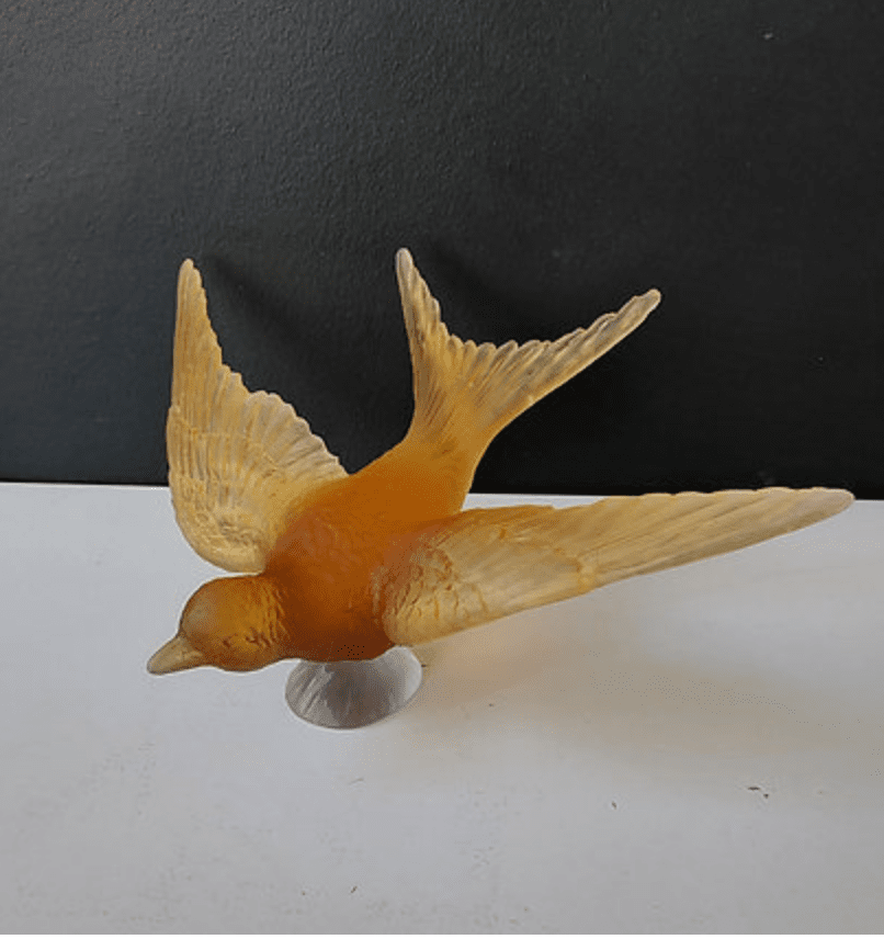 Swallow Glass Sculpture  Rosalin