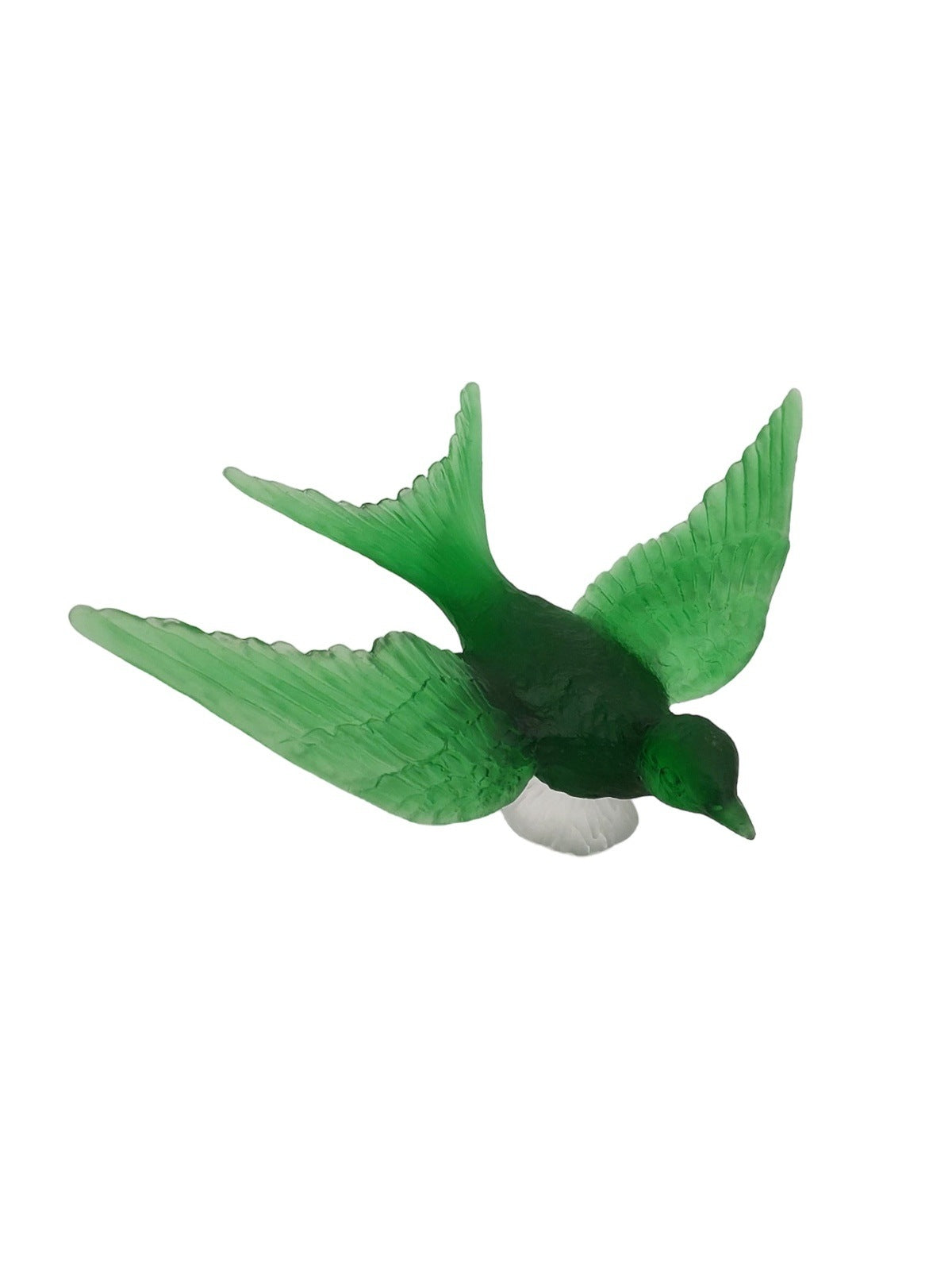 Swallow Glass Sculpture  Green